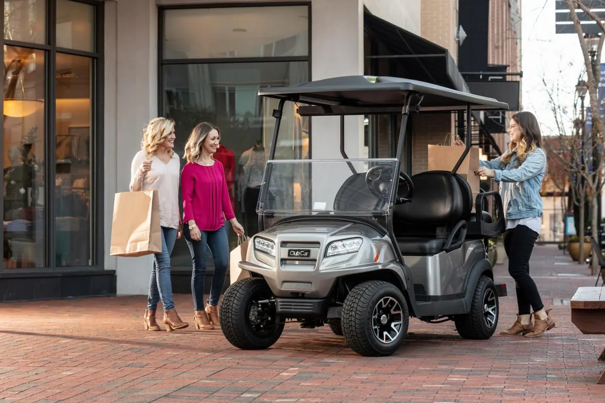 Club Car golf cart on the course