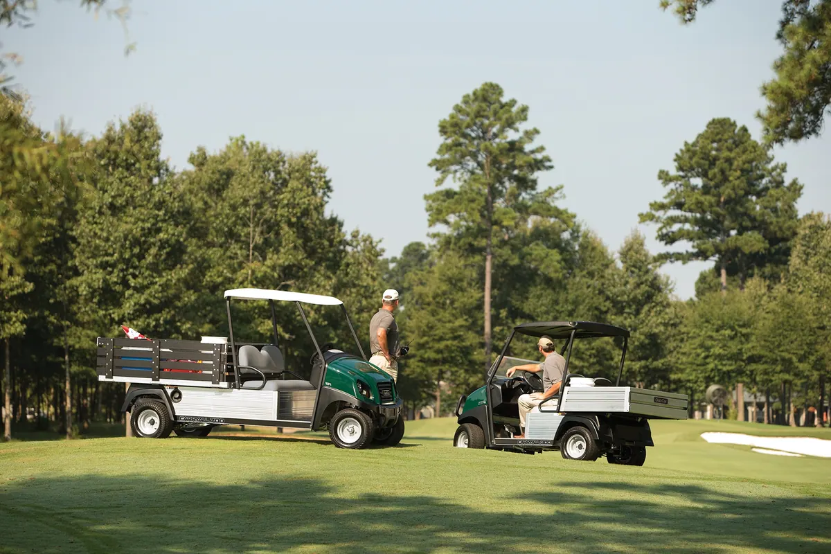 Club Car utility vehicle at work