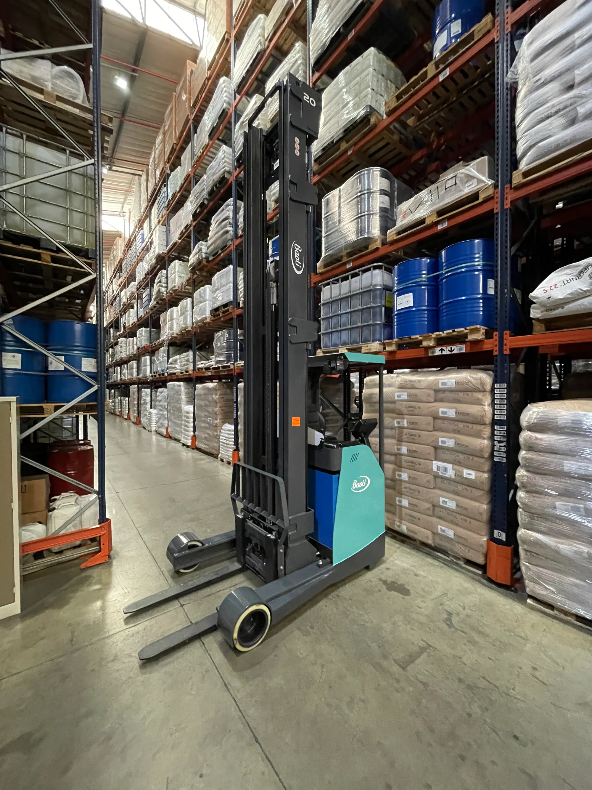 Baoli forklift photographed for the South African launch