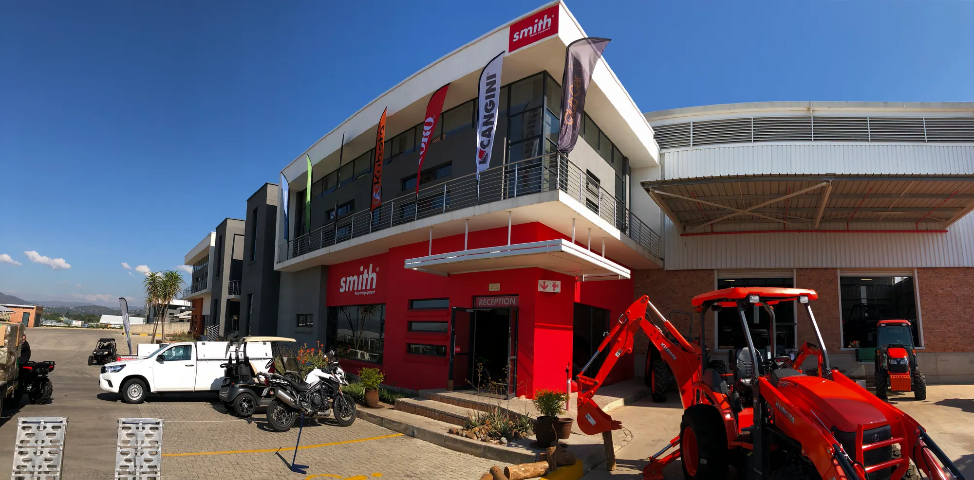 Power equipment brand creative produced for the Smith portfolio