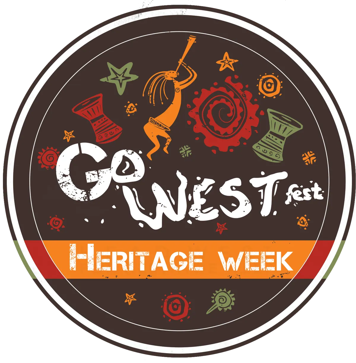 Go West Fest Heritage Week festival badge logo
