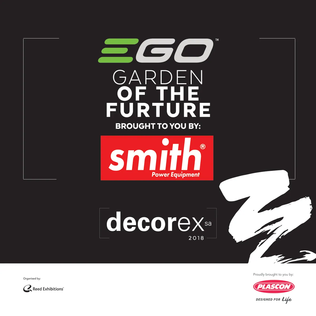 EGO Garden of the Future poster presented with Smith at Decorex