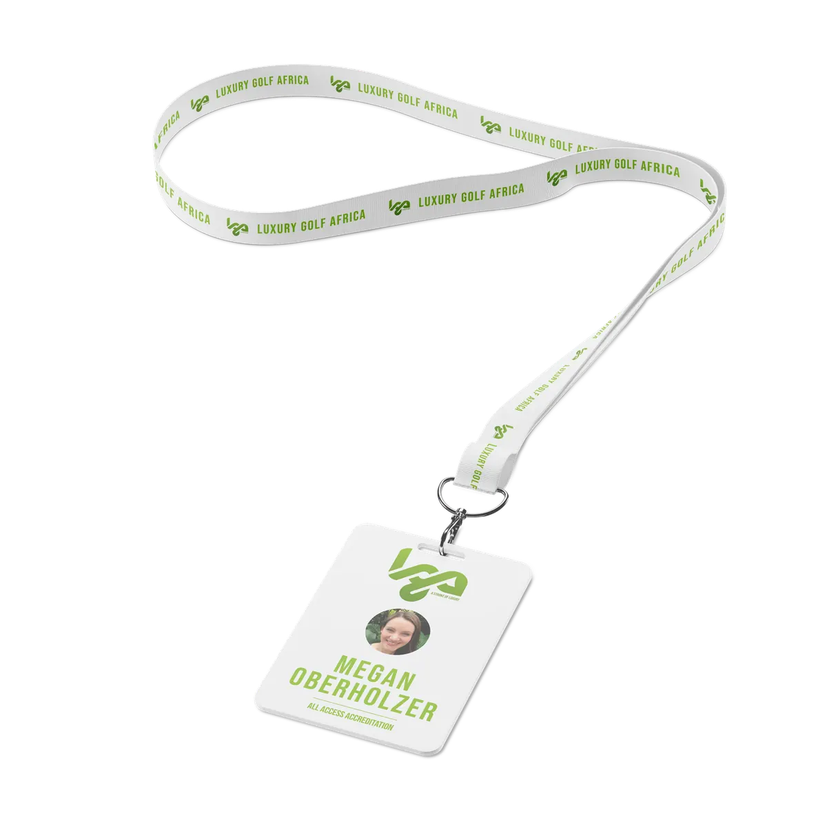 Branded LGA lanyard and delegate name badge