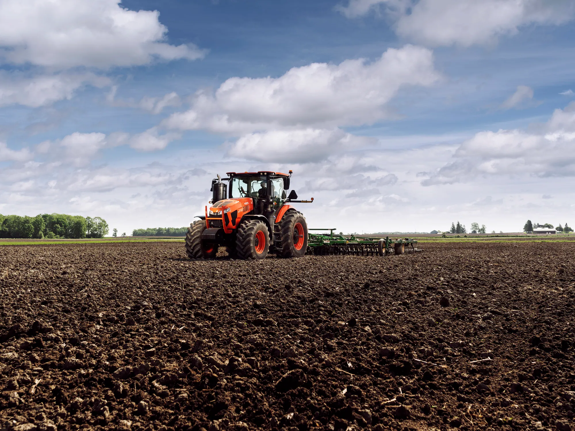 Kubota M8 tractor campaign image