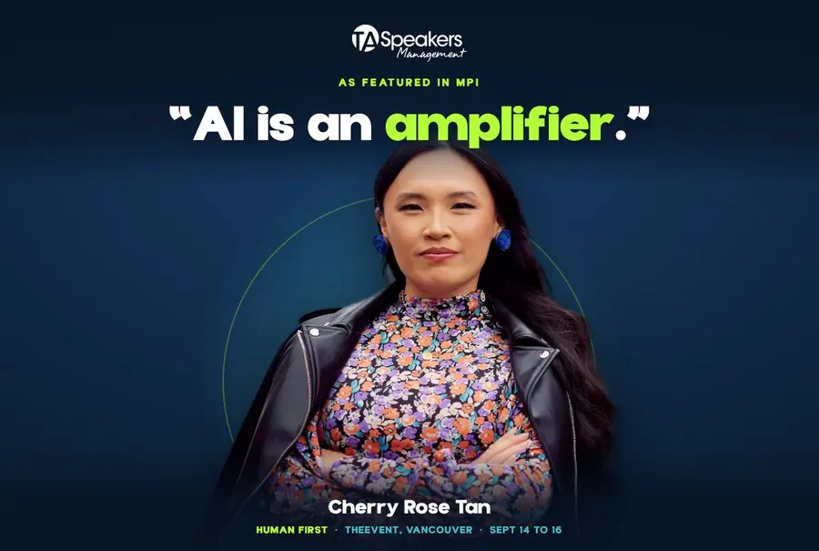 Feature graphic: Cherry Rose Tan, "AI is an amplifier", as featured in MPI